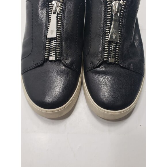FRYE 3476717- Black Leather Women's Lena Zip Mule Slip-On Sneaker Size 8.5 - Picture 6 of 9